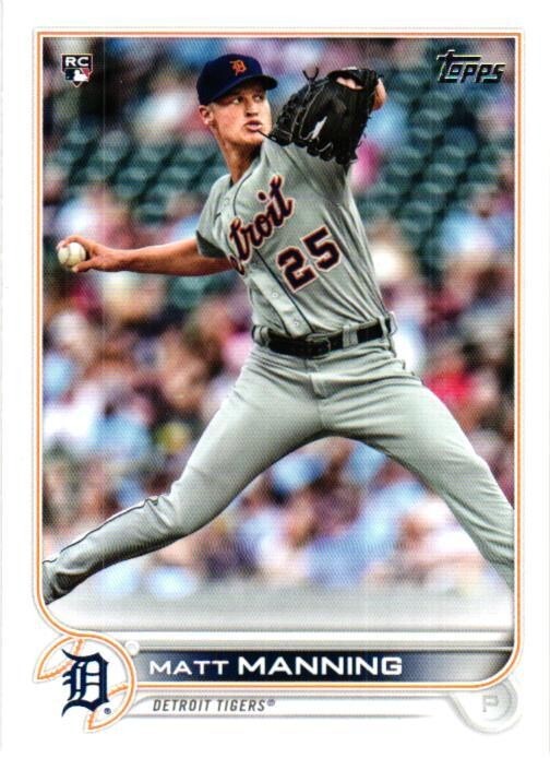 2022 TOPPS MATT MANNING RC ROOKIE BASEBALL CARD #31