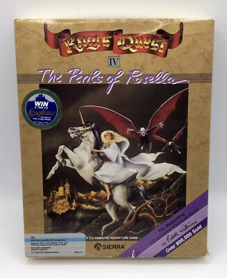 King's Quest IV 4 The Perils Of Rosella MS-DOS Adventure Witch Game '88