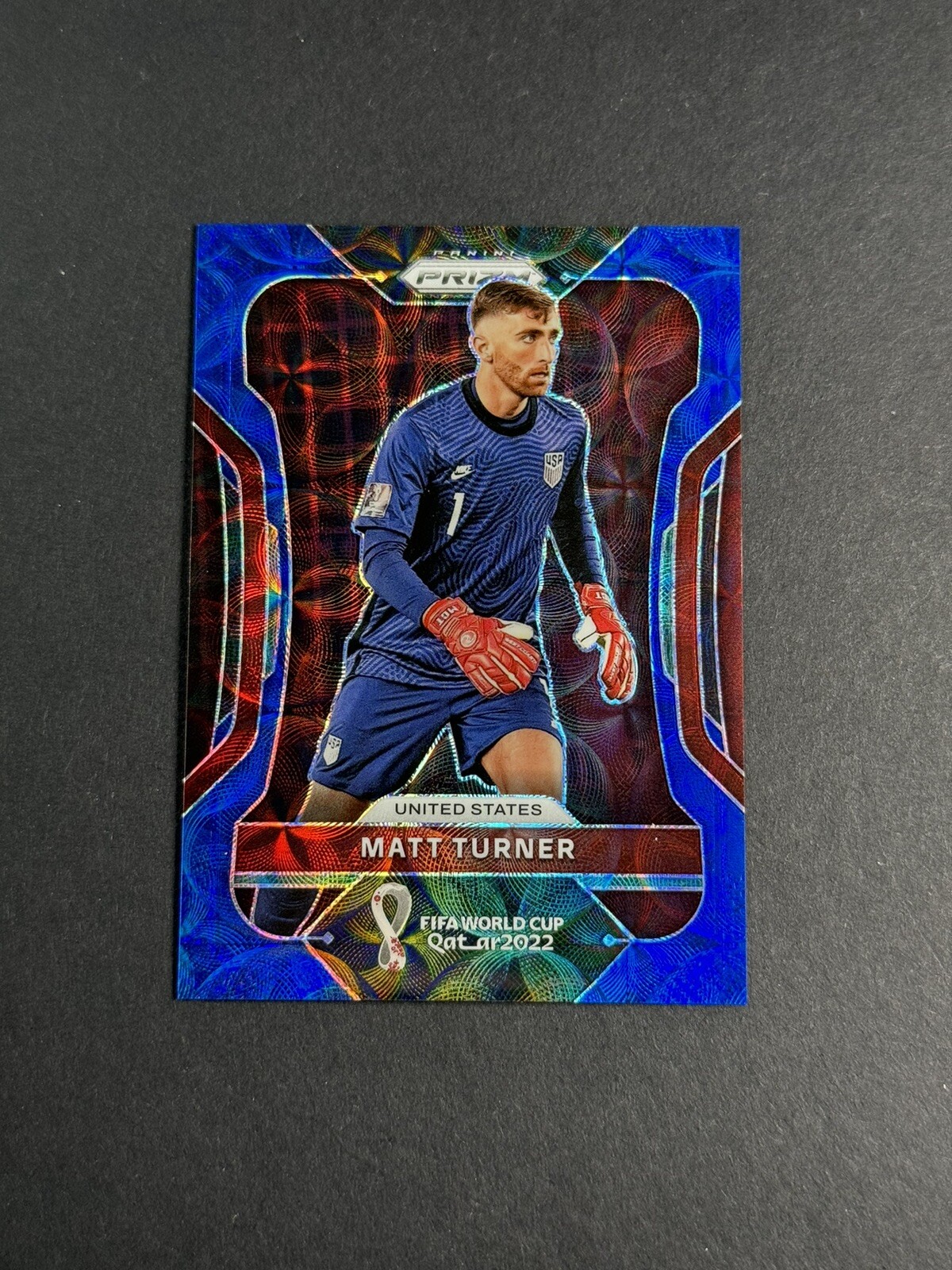 2022 Panini Prizm World Cup Qatar Matt Turner Choice Blue Prizm /135 #204