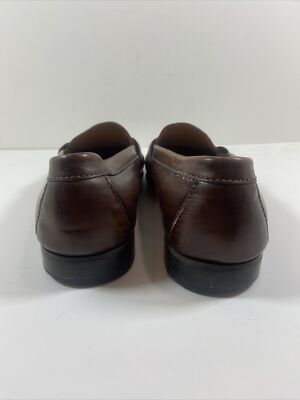 Cole Haan Tassel Loafers Mens 11D Brown Leather Slip On Shoes | eBay