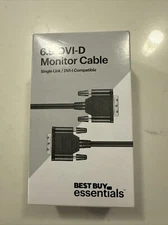 Best Buy essentials- 6.5' DVI-D Single Link Cable - Black (Free Shipping)