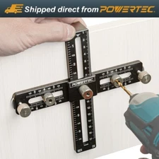 POWERTEC 72186 Cabinet Hardware Jig for Knobs, Handles & Pulls, 1PK