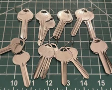 Lsda Ru46 6 Pin 16 Key Blanks Uncut Brass Master Key Lock Smith Works Russwin