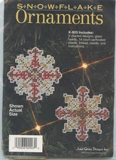 June Grigg Designs Snowflake Ornaments Counted Cross Stitch K-903 Kit 1993