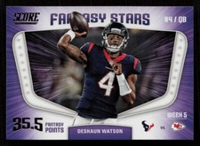 2018 Score #8 Deshaun Watson Fantasy Stars Houston Texans Football Card