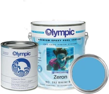Olympic Pool Paint - Zeron - Bikini Blue - 1 Gallon - Two-Part Epoxy Swimming Po