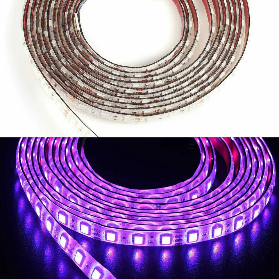 Tira de luces LED 16,4 pies RGB luces LED de habitación 5050 luces de cinta LED que cambian de color Foto 4 de 4