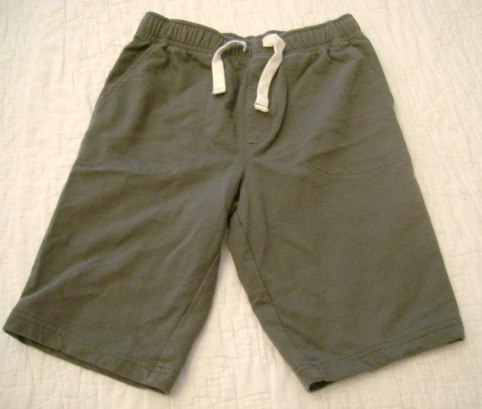 Lote de 2 Pantalones Cortos Niños GYMBOREE Carters Talla 7 8 Gris Cintura Elástica Algodón Suave Foto 3 de 4