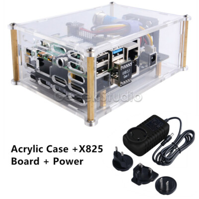 Raspberry Pi 4B X825 Power Management  Acrylic Case Management Expansion Board 