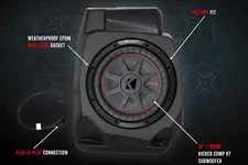 SSV Under Dash 10" Unloaded Subwoofer Enclosure For Polaris RZR Pro XP 2020-22