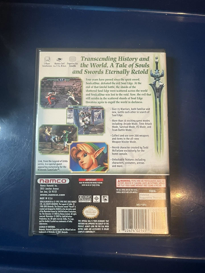 Soul Calibur II (Nintendo GameCube, 2003) - Image 2 of 3