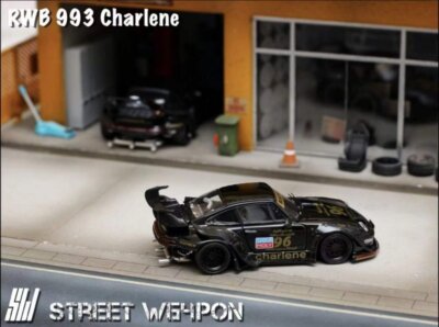PORSCHE 911 - RWB 993 GT - #96 Charlene - black - Street Weapon 1