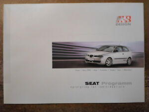 Seat By Ms Design Orig 02 Accessories Brochure Prospekt Arosa Ibiza Cordoba Ebay