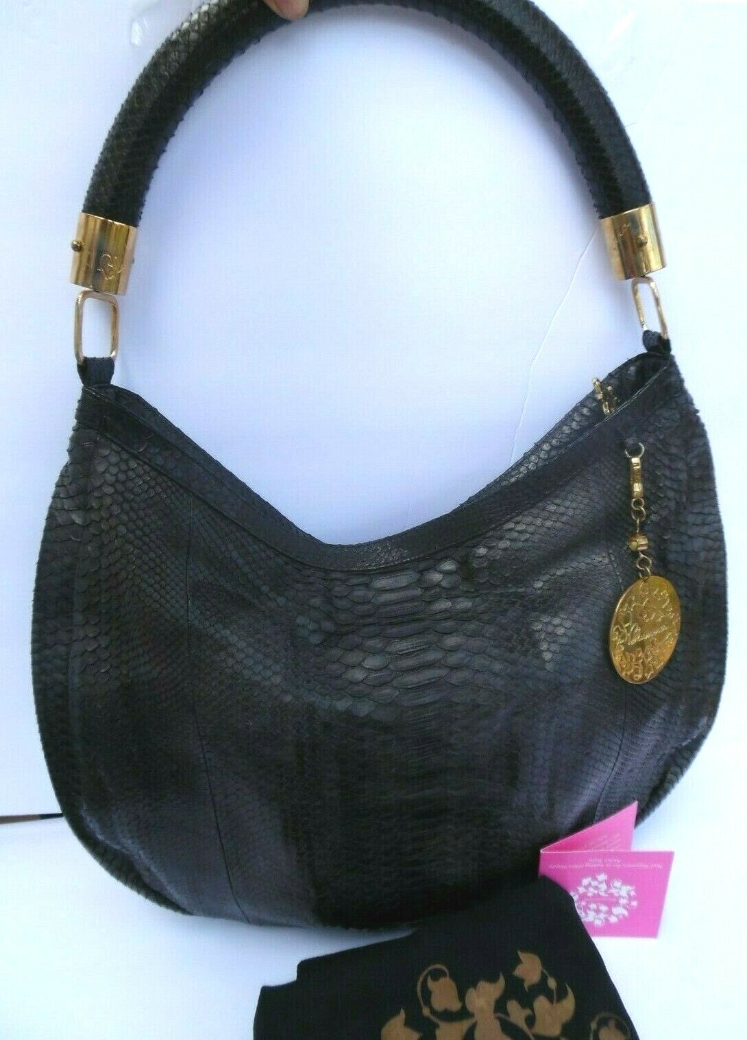 Blumera Black Python shoulder bag $2250 Nice! - image 1