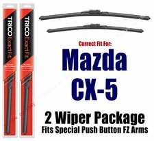 Wiper Blades 2-Pack OE-Style Trico fits 2017+ Mazda CX-5 CX5 - 2417B/1817B