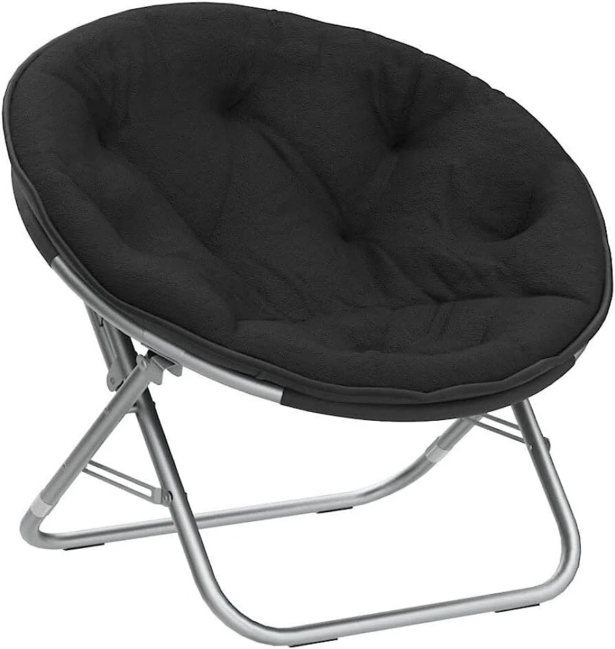 Urban Shop WK659840 One Size Saucer Chair Black 784857544619 eBay