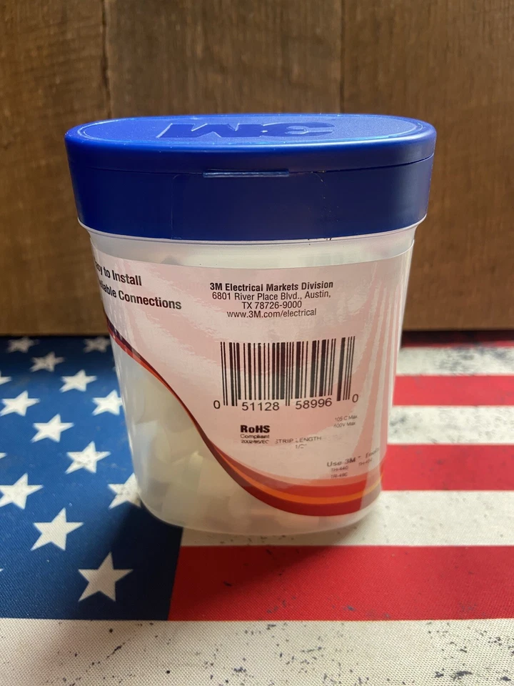 3M S-31-A Scotchlok Closed-End Crimp Connector, Clear ,0.850", 50 Pack, New - Image 3 of 4