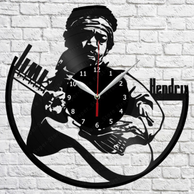 Jimi Hendrix Vinyl Record Wall Clock Art Decor Original Gift 12'' 30cm 2637