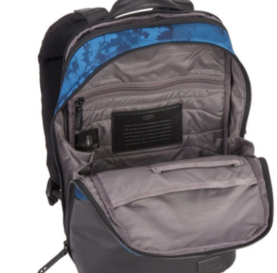 Tumi ELWOOD BACKPACK Tahoe Bag Nylon/Leather Blue Ocean  display picture 1