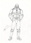 Star Wars: Knights of the Old Republic Swoop Rider Original Concept Art - KotOR!