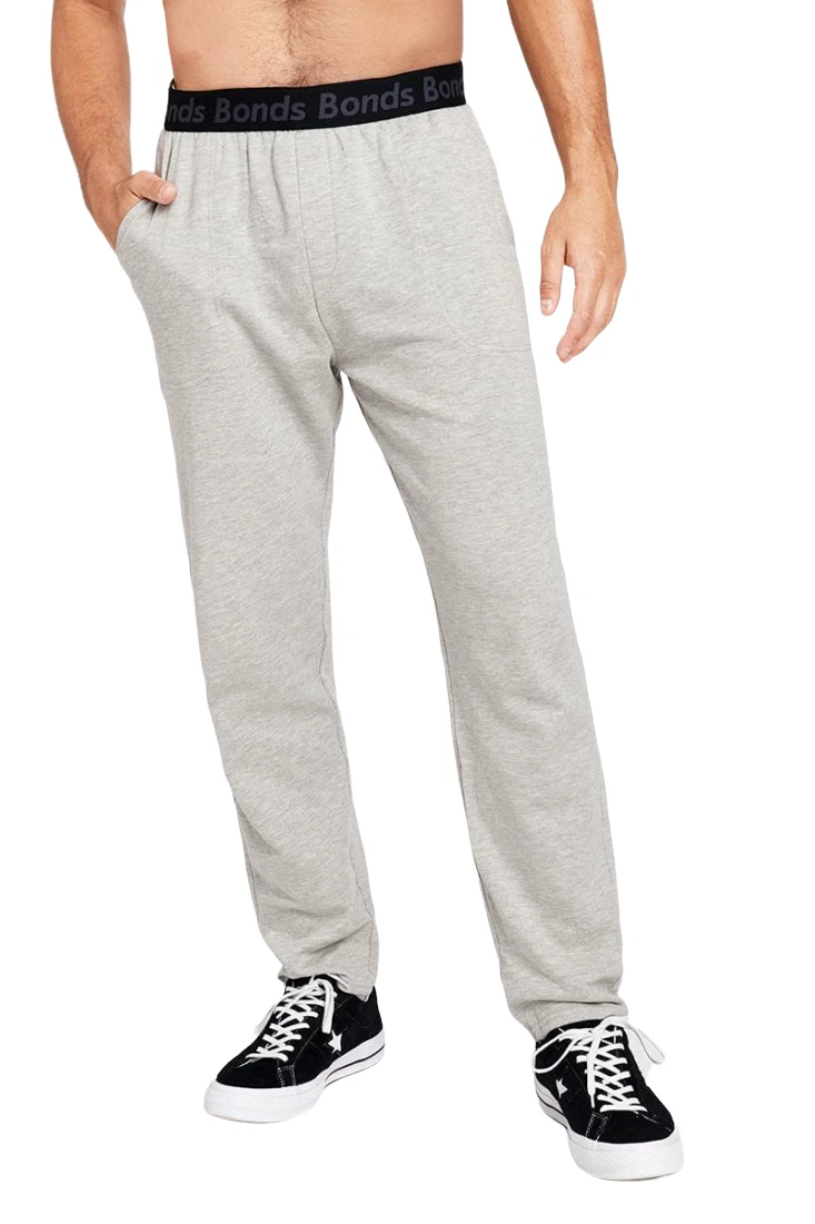 Bonds Mens Essentials Straight Trackie Trackpant Grey Marle eBay