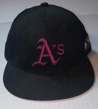 2022 Okland Athletics A's Baseball Hat Strap Back Black Pride Month SGA