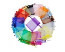 2"x3" Sheer Drawstring Organza Bags Jewelry Pouches Wedding Party Favor Gift Bag
