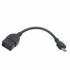 Micro USB Male to USB A Female Host OTG Cable Adapter-Black