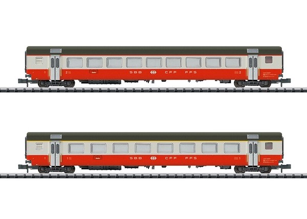 "Trix / Minitrix N 18721 Schnellzugwagen-Set \"Swiss Express\" Teil 2 Neu & Ovp"-image