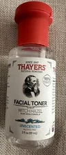 THAYERS Alcohol Free Unscented Witch Hazel Facial Toner w Aloe Vera Formula 3oz
