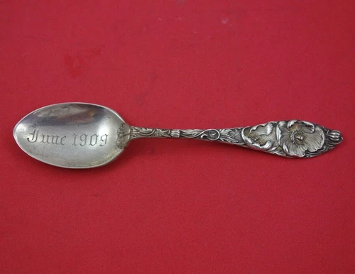 Flower of the Month by International Sterling Silver Teaspoon "Aster" 6"