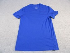 Armani Exchange Men's Medium Blue T-Shirt Crew Neck Plain Tee NWT Short Sleeve
