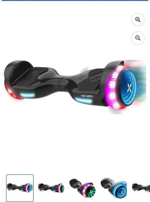 Hover-1 i-200 Hover  with Built-in Bluetooth Speaker, LED, 7mph,Black NIB