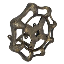 Vintage Faucet Spigot Hose Holder - Cast Iron with Bronze Finish - Holds 75 Feet