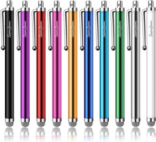 10 Pack Stylus Pens for Touch Screens, Mesh Fiber Tip Stylus Pens for Ipad Iphon