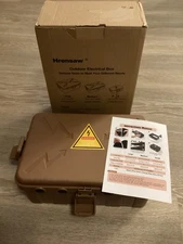 Hrensaw Outdoor Electrical Box Waterproof Junction Case Large 12.5x8.5x5 New