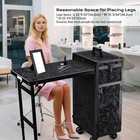 Byootique Rolling Nail Table & Makeup Case Kit Cosmetic Organizer Aluminum Black — photo 2