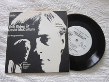 TWO SIDES OF DAVID MCCALLUM Interview CAPITOL Promo 7" EP 33-1/3 RPM EX