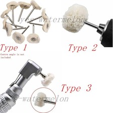 100Pcs Dental Cotton Polisher Buffing Yarn Polishing Wheel Rotary Felt Brushes