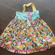 Matilda Jane 4 Girl You're a Peach Brilliant Daydream Halter Tunic Top Free Ship