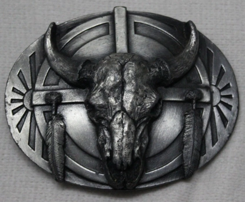 Urban Backwoods Crossed Bones & Skull Fibbie per cinture Belt Buckle