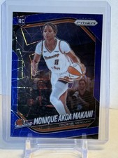MONIQUE AKOA MAKANI 2025 Panini WNBA Prizm Rookie BLUE VELOCITY #98 Mercury RC