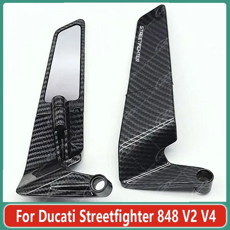 Для Ducati Streetfighter 848 V2 V4 мотоцикла зеркало ветра крыло стороны заднего вида - Изображение 3 из 4