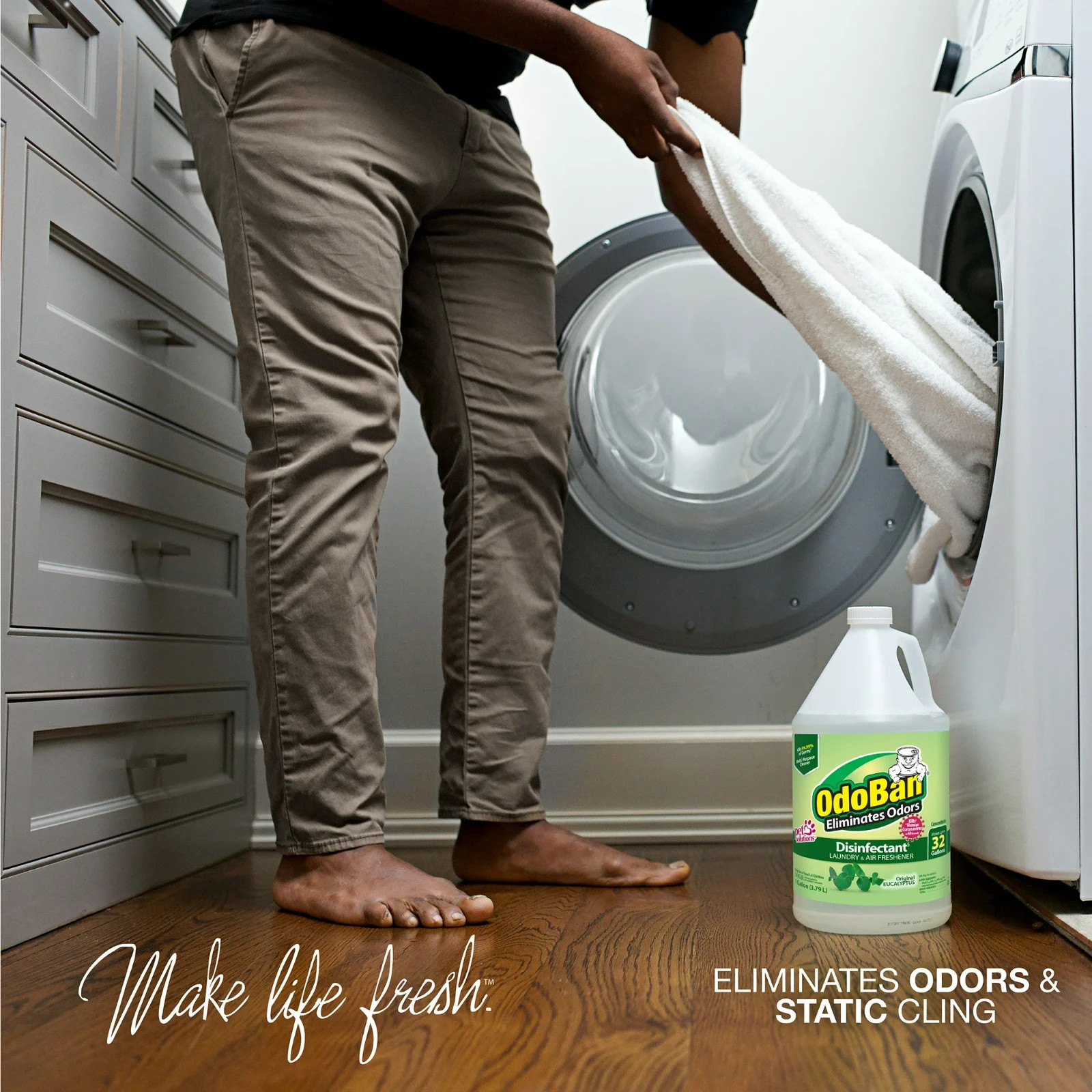 OdoBan Disinfectant Concentrate and Odor Eliminator, 1 Gallon, Original Eucalypt