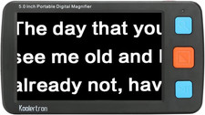 Digital Video Magnifier,Handheld Portable Electronic Reading Aid Support AV Outp