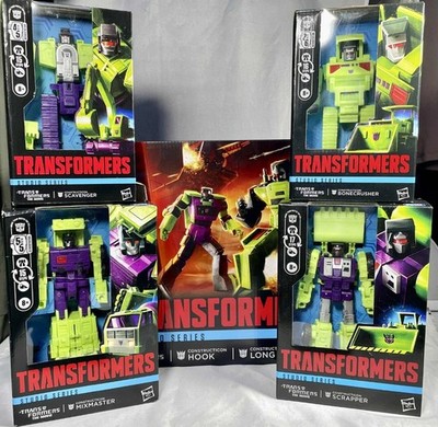 Transformers Studio Series 86 Movie Constructions Lot of 6 Mix Master Devastator