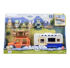 Bluey's Family Camping Cookout Adventures 15pc Transforming Playset