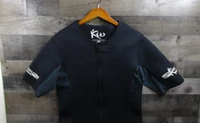 Kutting Weight Sauna Suit Mens 2XL Black Short Sleeve Short Leg Neoprene Zip