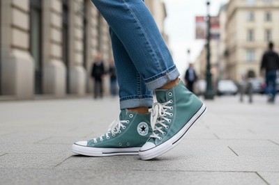 Converse CTAS Hi True Nature Green Men's 13 / Women's 15 Canvas Sneakers