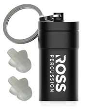 Ross Percussion High Fidelity Drummer Ear Plugs - Noise Reduction 19dB 1 Pair 